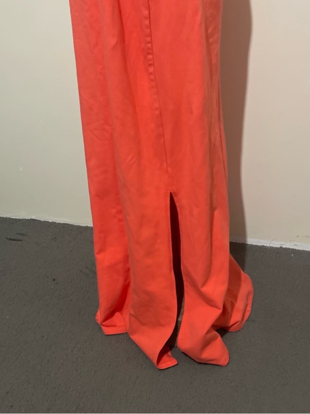 Boston Proper Coral Scoop-Neck Maxi Dress sz L - Picture 3 of 7
